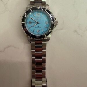 Invicta Silver and Blue Men's Watch